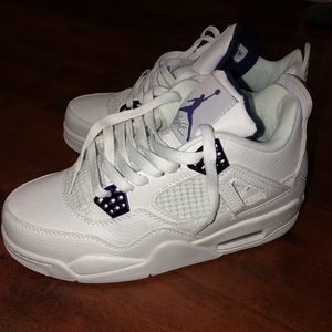 metallic purple jordan 4s